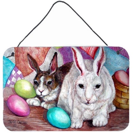 Carolines Treasures Buddy Buddies Easter Rabbit Wall and Door Hanging Prints PJC1064DS812